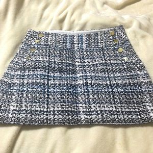 Alice + Olivia Button Mini Skirt